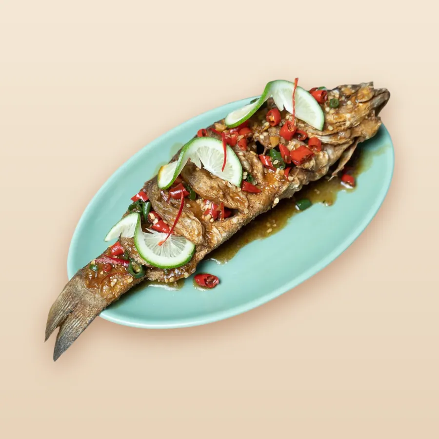 Fried Whole Fish in Spicy Hot Sauce